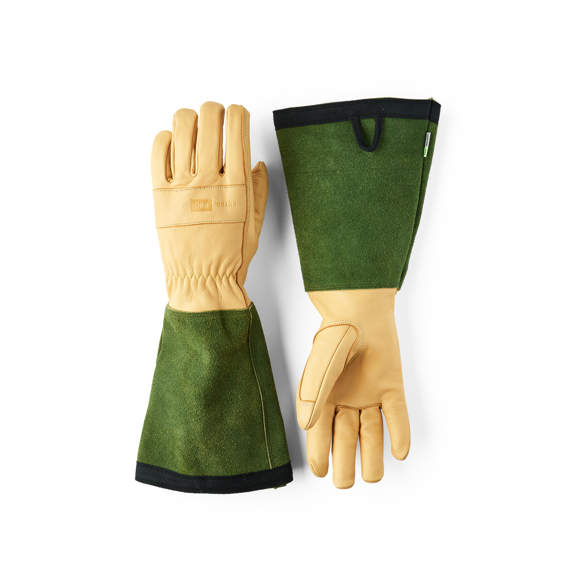 Hestra Gardeners Gauntlet glove in Yellow – front view