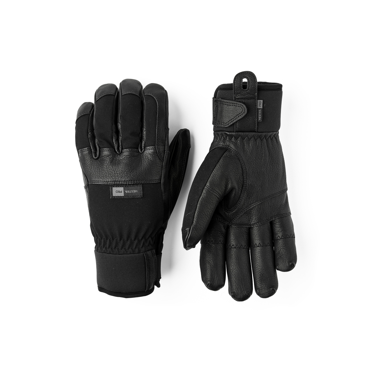 Hestra Ergo Grip CZone Pro glove in Black – front view